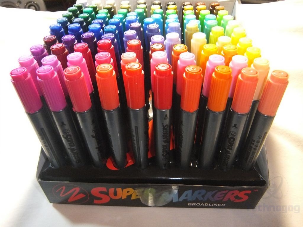 Review of US Art Supply Super Markers 100 TwinTip Broad