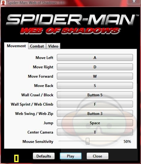 Spiderman PC Controls and Key Bindings