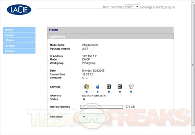 select lacie network assistant in your applications folder