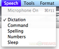 apple dictation commands delete word