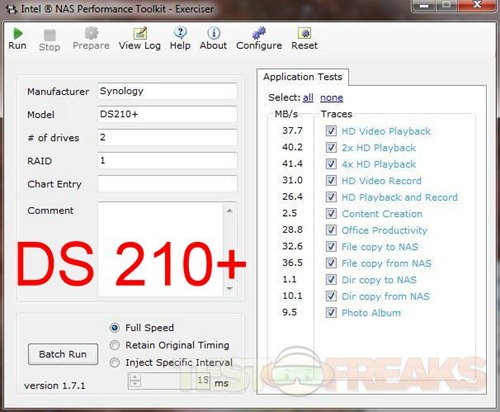 ds210 intel test