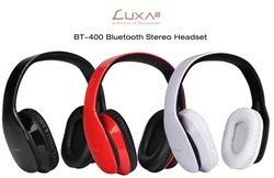 LUXA2_s world premier of BT-400 Bluetooth Stereo NFC Headphones.