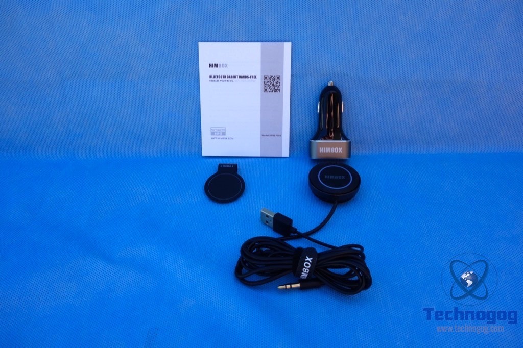 iClever® Himbox HB01 Bluetooth 4.0 recepteur Kit de voiture mains-libres  pour voiture avec 3.5