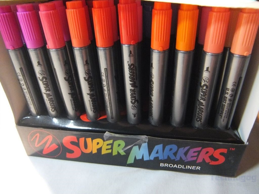 Review of US Art Supply Super Markers 100 TwinTip Broad